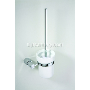 Toilet brush holder ceramic frosted glass.